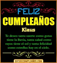 GIF Frases de Cumpleaños Klaus